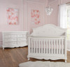 Baby Cache by Heritage Adelina 2 Piece Nursery Set in Pure White - 8dr Dresser and Crib