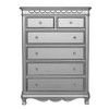 Baby Cache by Heritage Adelina 6Dr Chest in Metallic Gray