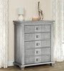 Soho Baby Mayfield 5-Drawer Chest in Antique Silver