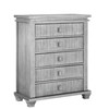 Soho Baby Mayfield 5-Drawer Chest in Antique Silver