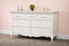 Oxford Baby Bella 7 Drawer Dresser in Pearl White