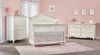 Oxford Baby Bella 3 Piece Nursery Set in Pearl White