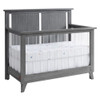 Oxford Baby Holland 2 Piece Nursery Set - Convertible Crib and 5 drawer Chest in Cloud Gray