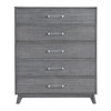 Oxford Baby Holland 2 Piece Nursery Set - Convertible Crib and 5 drawer Chest in Cloud Gray