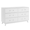 Oxford Baby Holland 3 Piece Nursery Set- Convertible Crib, 6 Drawer Dresser and 5 Drawer Chest in White