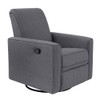 Westwood Aspen Swivel and Manual Reclining Glider in Stone