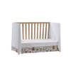Natart Flexx Classic Crib in White/ Natural