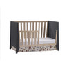 Natart Flexx 2 Piece Nursery Set - Classic Crib and 5 Drawer Dresser in Graphite/Natural