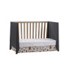 Natart Flexx 2 Piece Nursery Set - Classic Crib and 5 Drawer Dresser in Graphite/Natural