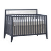 Natart Flexx 2 Piece Nursery Set - Convertible Crib in Graphite and 3 Drawer Dresser in Graphite/Natural
