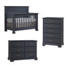 Natart Taylor 3 Piece Nursery Set in Graphite