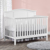 Oxford Baby Emerson 4 In 1 Convertible Crib in Snow White