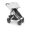 UPPAbaby Cruz V2 Stroller - in Bryce (white marl/silver frame/chestnut leather)