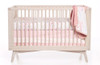 Oilo Blush Woven Cotton Band Crib Skirt