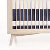 Oilo Indigo Woven Cotton Band Crib Skirt