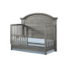 Westwood Foundry 2 Piece Nursery Set - Arched Crib and 6 Drawer in Brushed Pewter