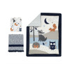Lambs & Ivy Whimsical Woods 3-Pc - Quilt, sheet & crib skirt