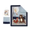 Lambs & Ivy Sierra Sky 3-Pc - Quilt, sheet & crib skirt