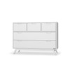Dadada Soho Collection 5 Drawer Dresser in White