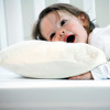 Moonlight SleepyTyme Toddler Pillow w/ white 50/50 poly/cotton case