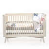 Oilo Vintage Bloom Jersey Crib Sheet