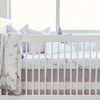 Oilo Lavender Woven Cotton Band Crib Skirt