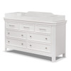 Sorelle Finley Elite 2 Piece Nursery Set in White - Crib and Double Dresser