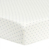 Liz and Roo Weathered Blue Mini Dot Crib Sheet