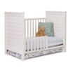 Sorelle Farmhouse Classic Crib in Weathered White