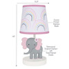 Bedtime Originals Rainbow Jungle Lamp w/Shade & Bulb