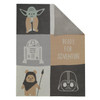 Lambs & Ivy Star Wars The Force Patchwork Knit Blanket