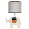 Lambs & Ivy Patchwork Jungle Lamp w/Shade & Bulb