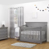 Sorelle Finley Lux Flat Top Crib in Weathered Gray
