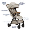 Nuna TRVL in Hazelwood + PIPA Travel System in Caviar