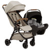 Nuna TRVL in Hazelwood + PIPA Lite Travel System in Caviar