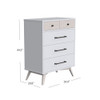 Westwood Rowan 4 Drawer Chest in Ash Linen