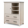 Sorelle Farmhouse Chifforobe in Chocolate/Bisque