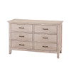 Stella Baby Remi 2 Piece Nursery Set in Sugar Coat - Convertible Flat Crib & 6 Drawer Dresser