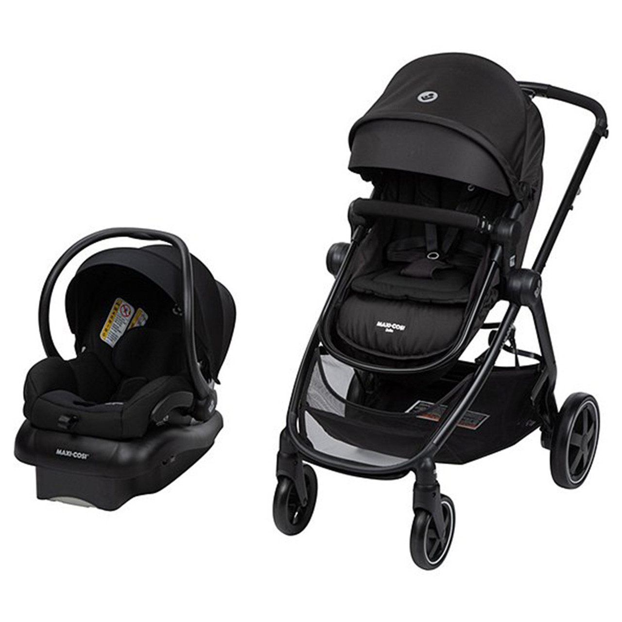 Maxi-Cosi Zelia Travel System with Mico 30 in Night Black - Bambi Baby