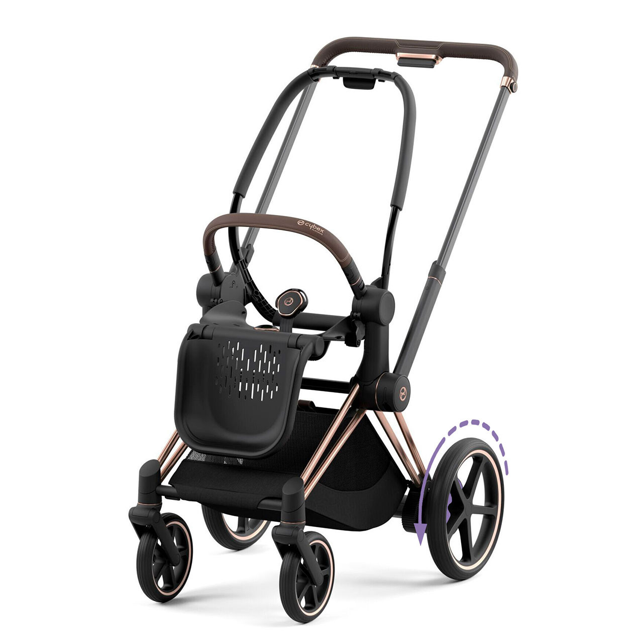 Cybex ePriam2 Frame Rose Gold/Brown