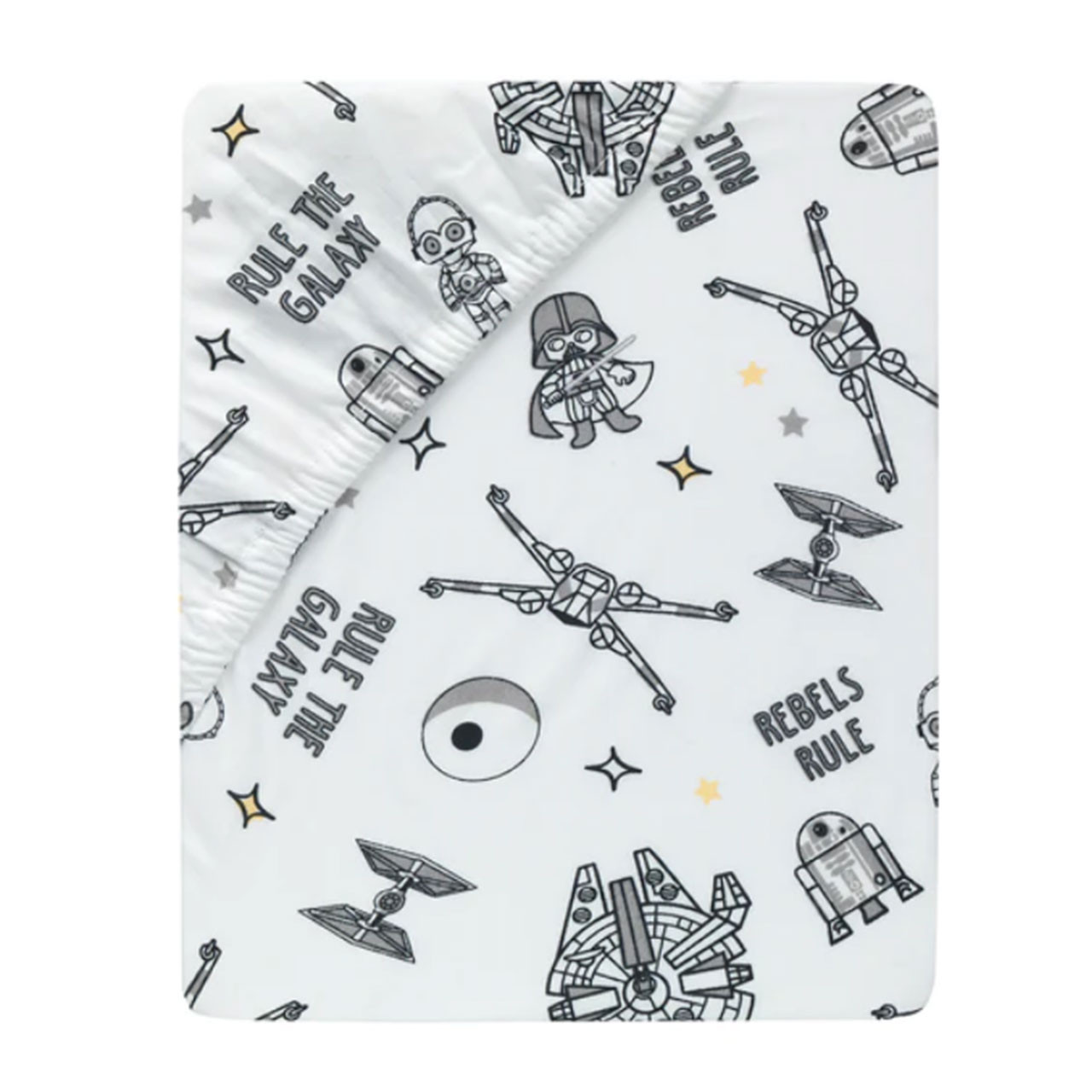 Lambs & Ivy Star Wars Signature Rebels Rule Cotton Fitted Crib/Toddler Sheet