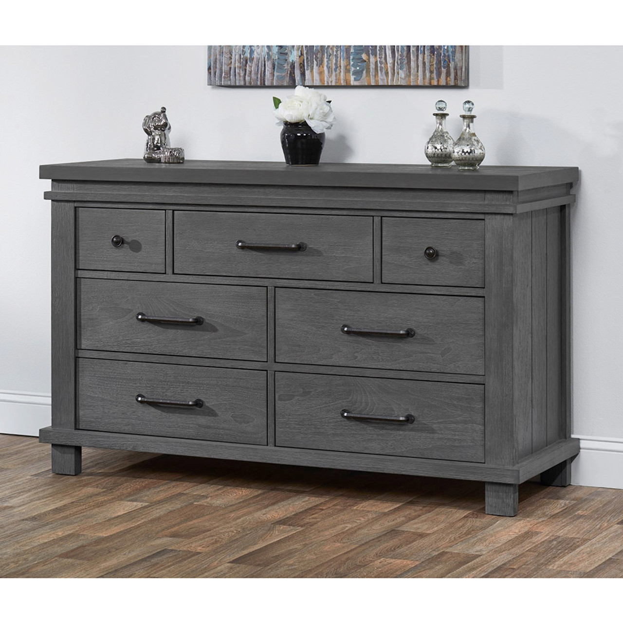 Gray discount baby dresser