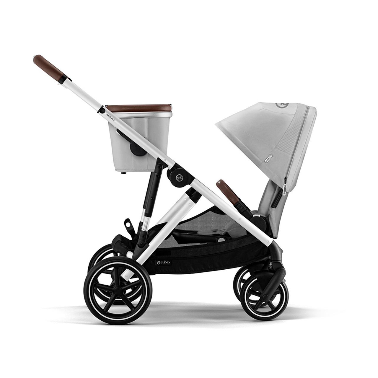 Cybex Gazelle S 2 Stroller – Silver Frame with Lava Grey Seat