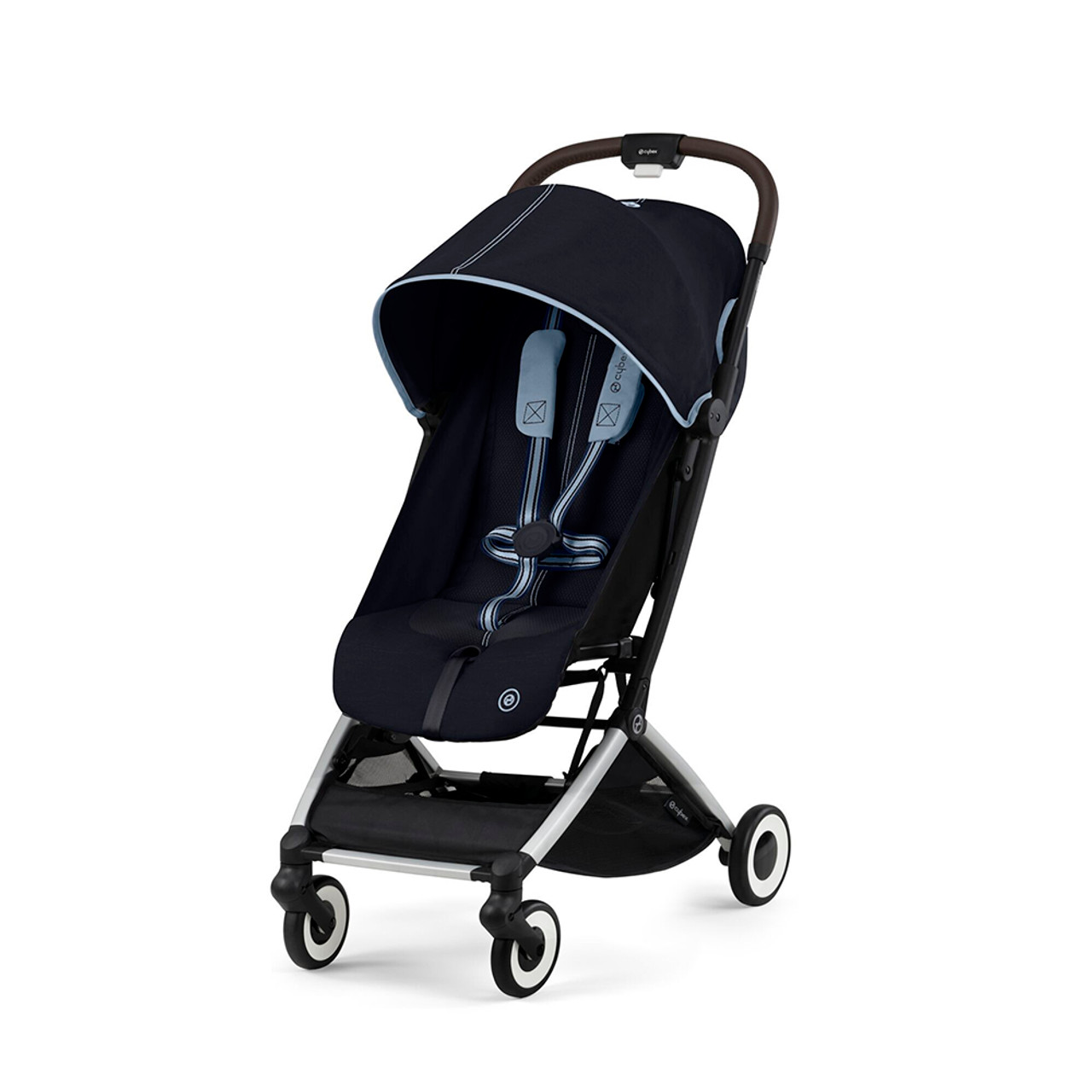 Poussette EEZY S TWIST+ 2 - Ocean Blue - châssis Silver 2022 - Made in Bébé