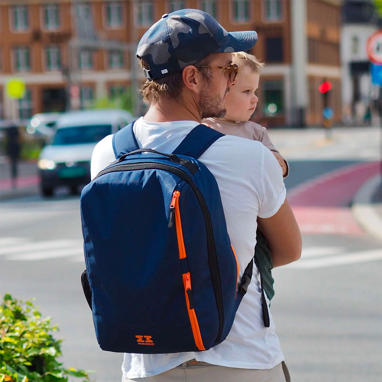 Minimeis G4 Backpack in Black-Navy - Bambi Baby Store