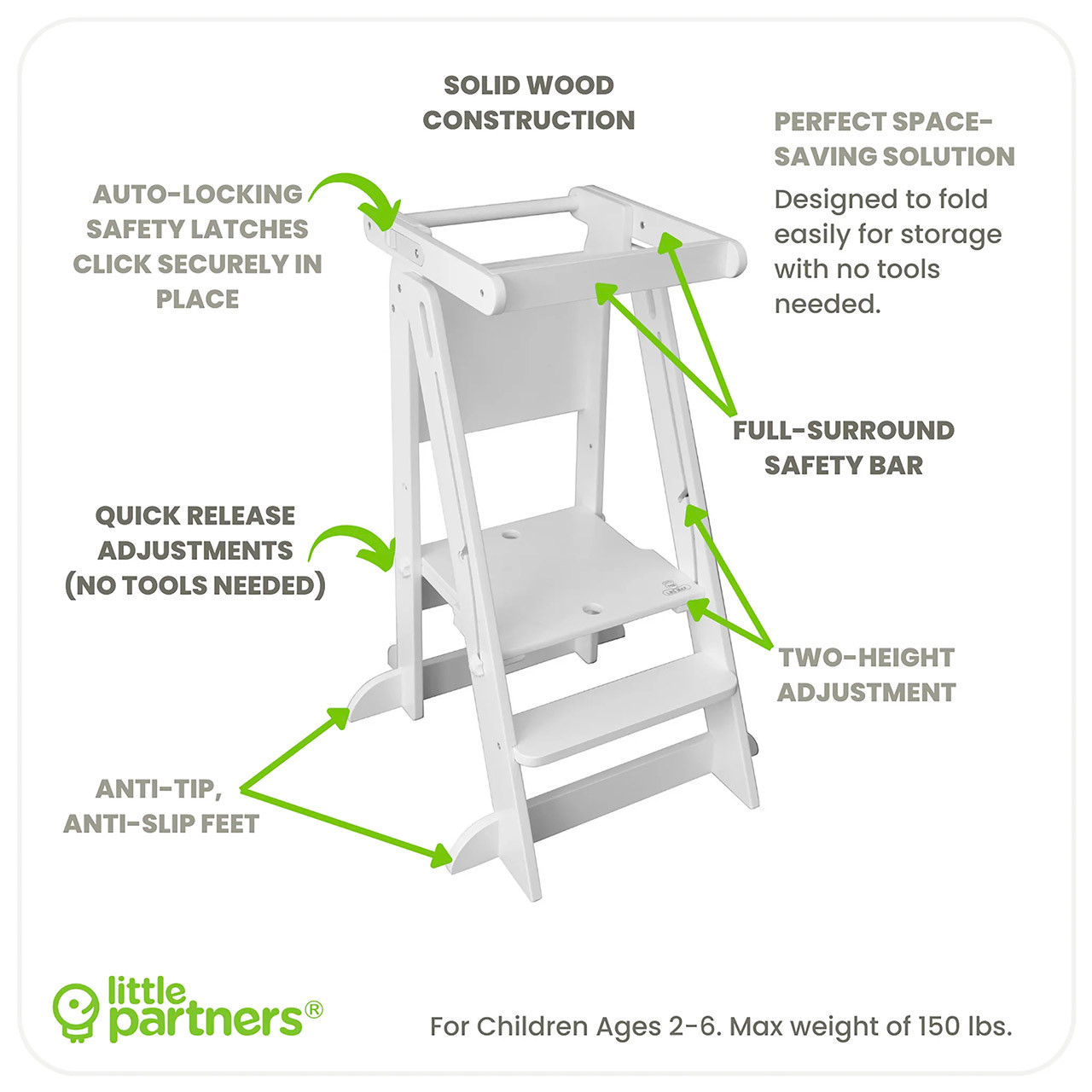 Little Partners Silicone Mat for Explore 'n Store Learning Tower Platform Grey