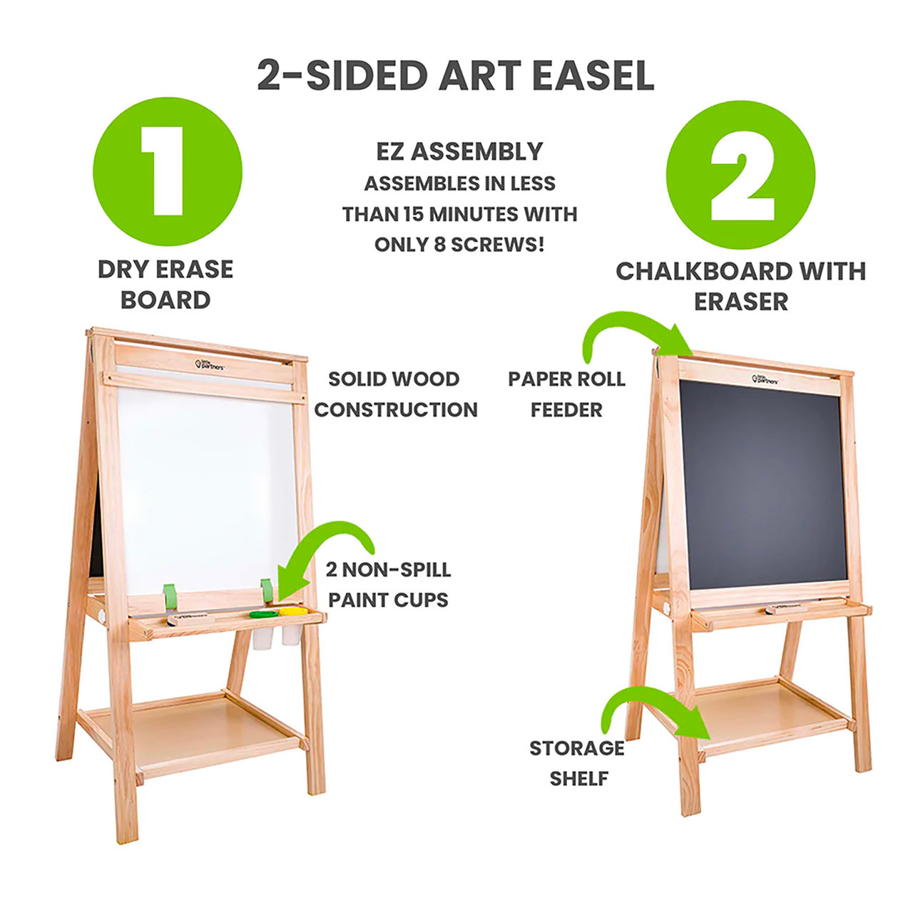 Convertible Dry Erase Board With Easel