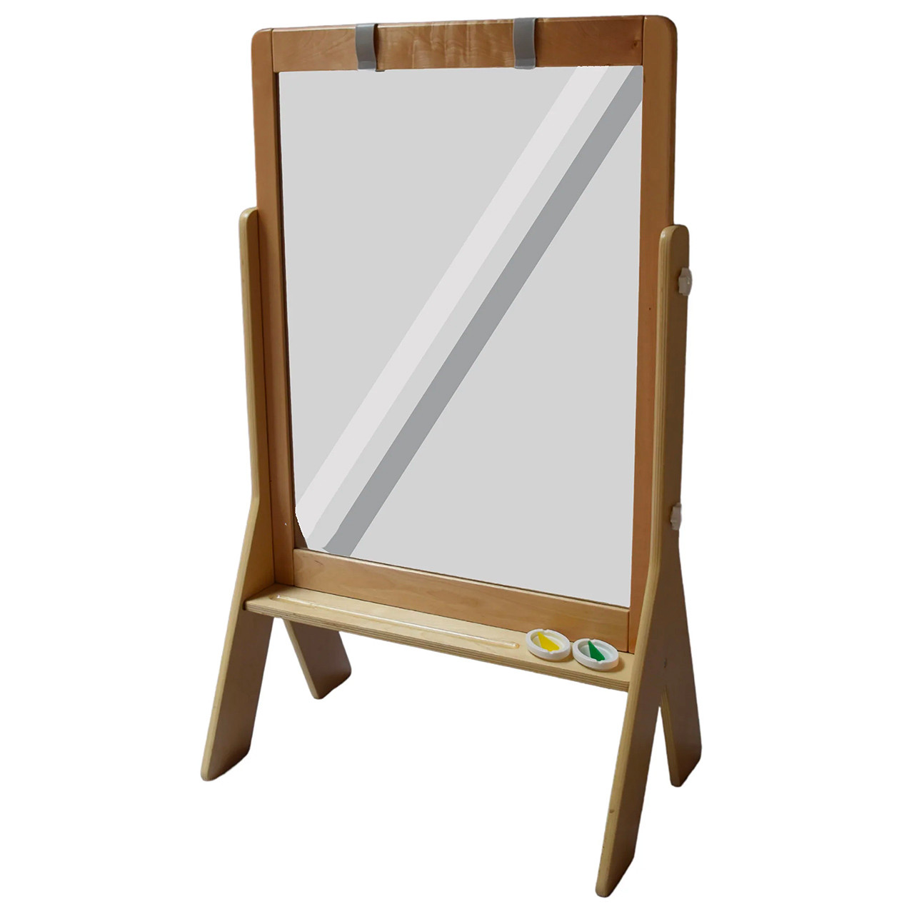 Little Partners Peek A Boo Adjustable Height Art Easel Natural