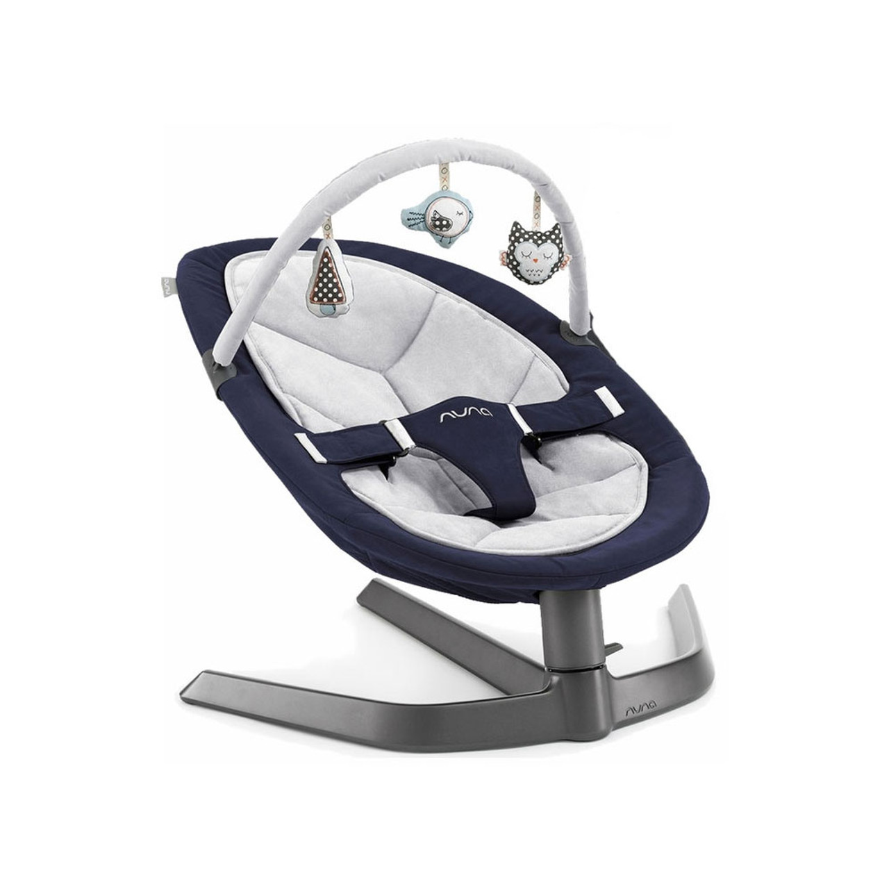 Nuna LEAF Bouncer in Navy with mesh - Bambi Baby Store