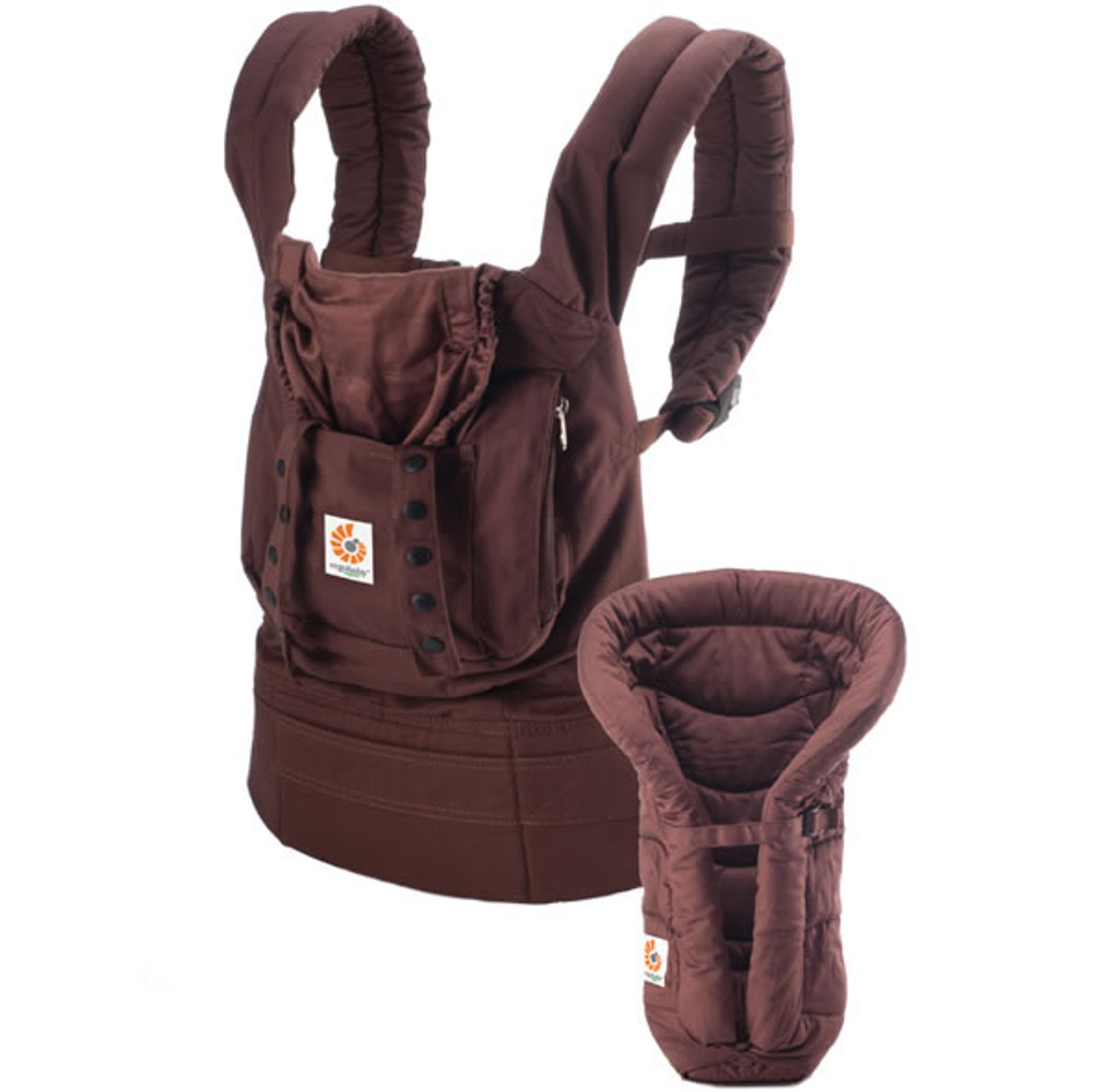 Ergobaby Organic Collection Bundle of Joy - Dark Chocolate (Carrier+Insert)